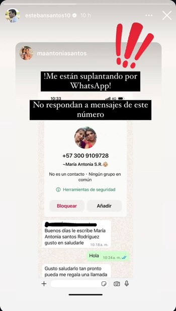 Esteban Santos alertó a sus