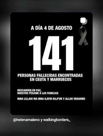Imagen de las redes sociales de la ONG Caminando Fronteras.