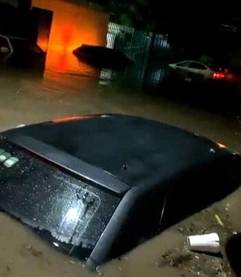 Inundación en Tula, Hidalgo.
(Foto: