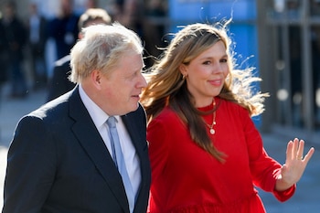 Boris Johnson y su mujer