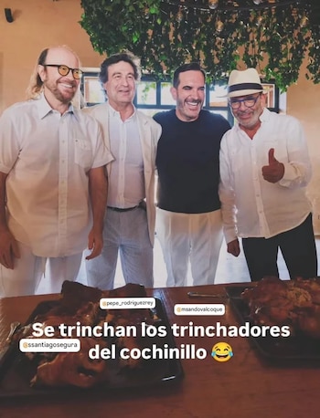 Pepe Rodrígez, Santiago Segura y amigos (INSTAGRAM).