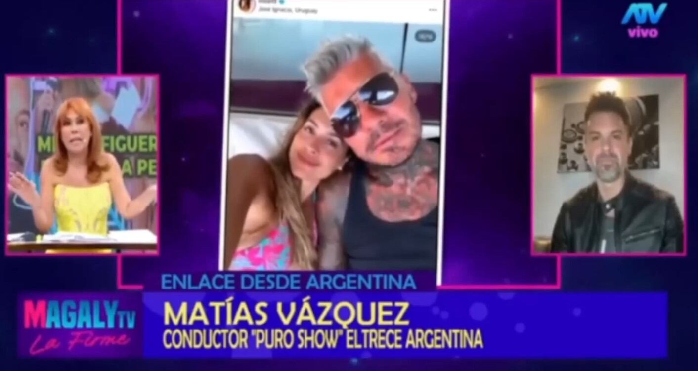 Milett Figueroa y Marcelo Tinelli tendrían relación abierta y solo aparentan romance. (Captura 2: Magaly TV La Firme)