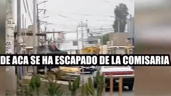 Escapó de la comisaría durante
