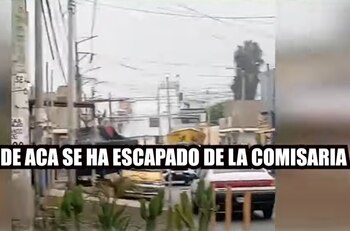 La rápida persecución del detenido