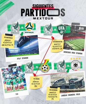 Los días y sedes en