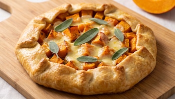 Receta de tarta de calabaza y provoleta, rápida y fácil