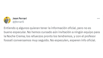 Jean Ferrari se refirió a