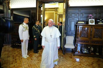 El Papa Francisco se reúne