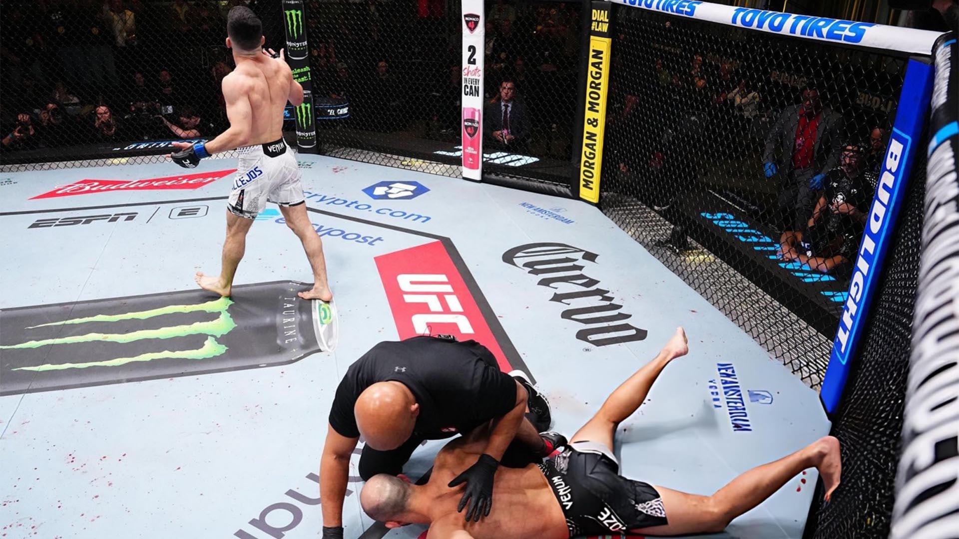 Vallejos se impuso a una leyenda de UFC