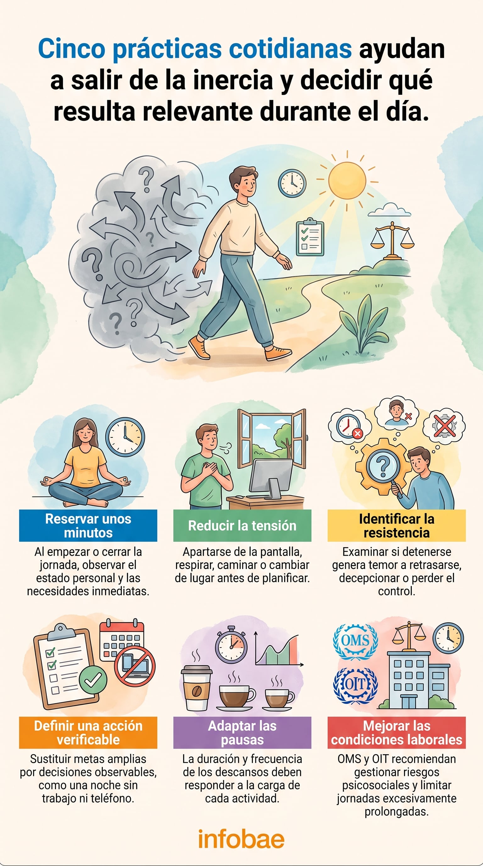 La prevención de los problemas de salud mental requiere medidas individuales y organizacionales. (Imagen Ilustrativa Infobae)