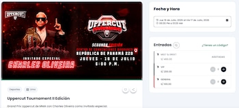 Con la presencia de Charles Oliveira, el certamen Uppercut Tournament puso sus entradas a la venta para la segunda edición. Crédito: Captura Joinnus.