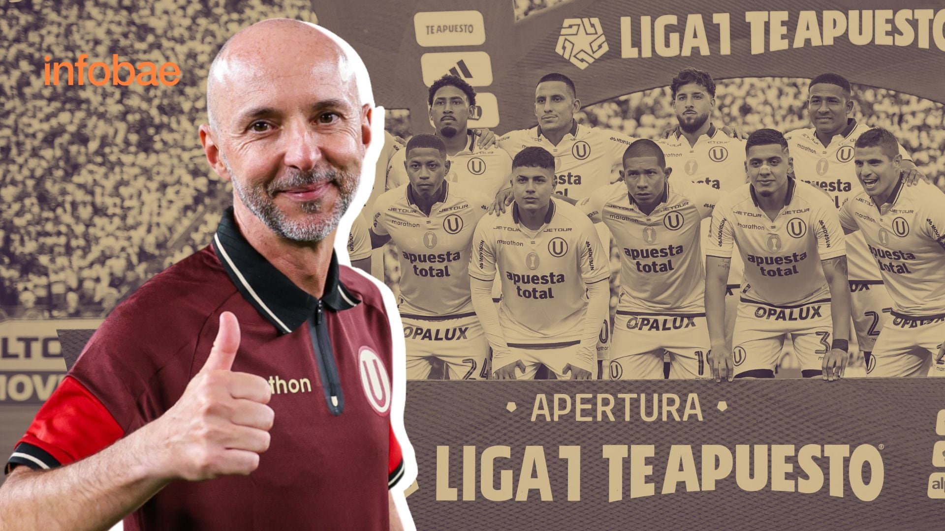 Javier Rabanal, líder de Universitario. - Crédito: Composición Infobae