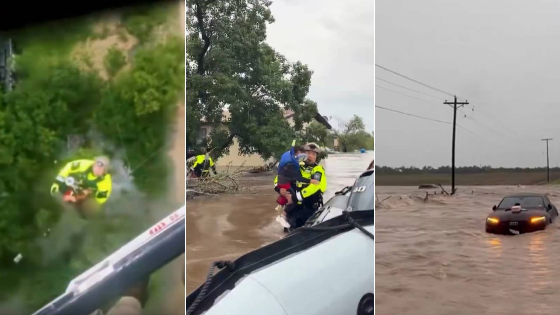 Dos muertos y más de 200 rescates en Texas por inundaciones “sin precedentes” que amenazan con una ola letal