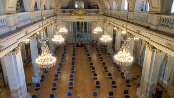 Vista panorámica del Salón Dorado,