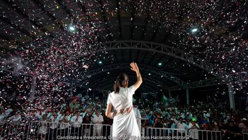 La candidata de la coalición