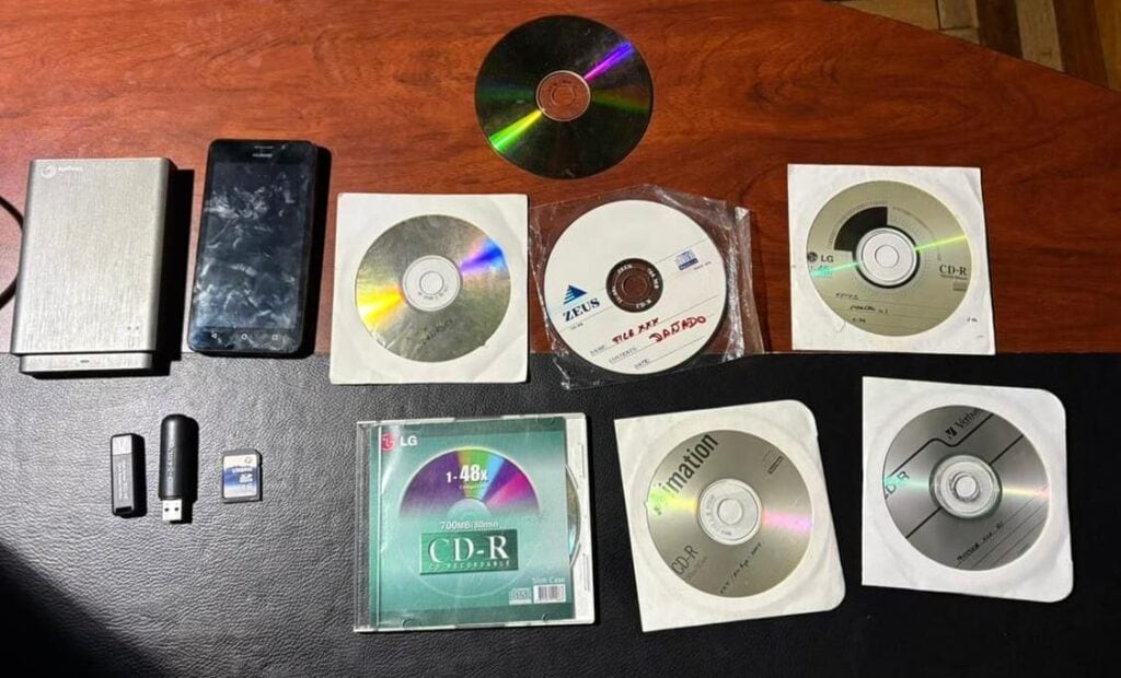 Las evidencias levantadas durante el allanamiento.