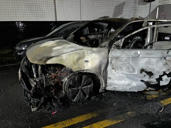 La parte frontal de un