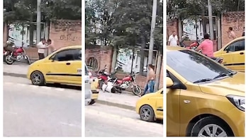 Taxistas protagonizaron increíble riña: como