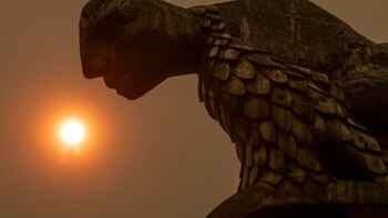 Las impresionantes imágenes del humo