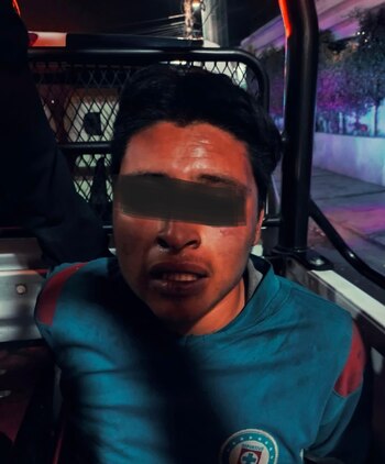 Sujeto detenido por golpear a