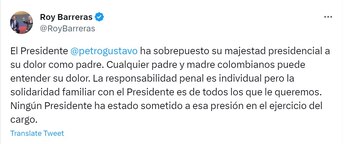 Roy Barreras habló de la