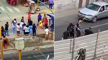 Una comerciante en Comas fue