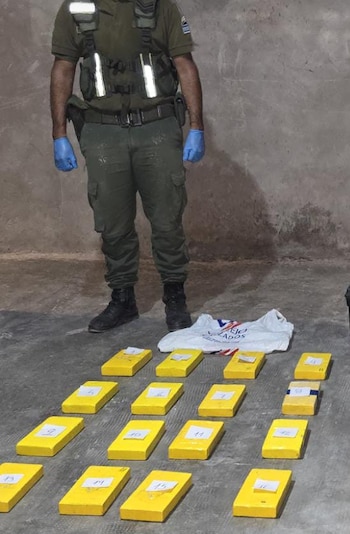 La cocaína hallada dentro del