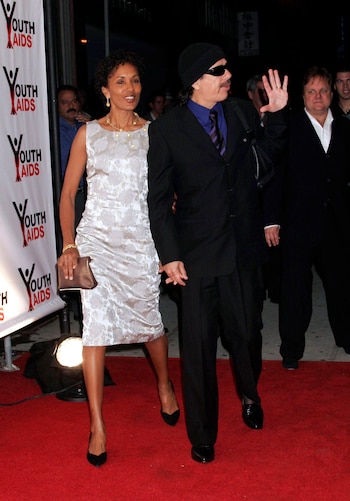 Deborah Santana con Carlos Santana