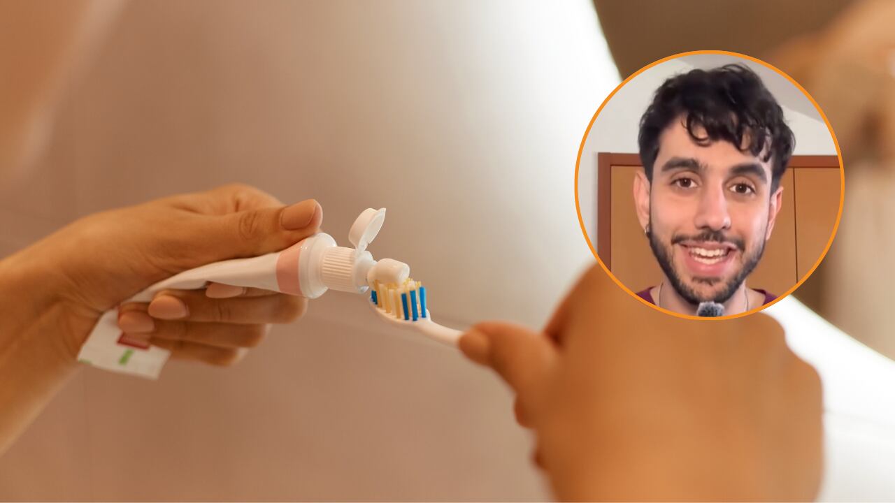 La elección de la pasta de dientes, aunque pueda parecer menor, es muy importante para la salud bucodental. (Montaje Infobae con imágenes de Freepik y @eldentistarober/TikTok)