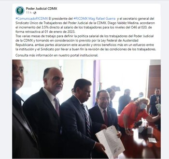 El presidente del Poder Judicial