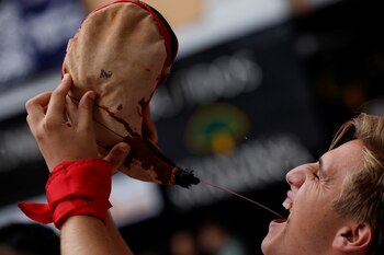 Durante el festival se toma