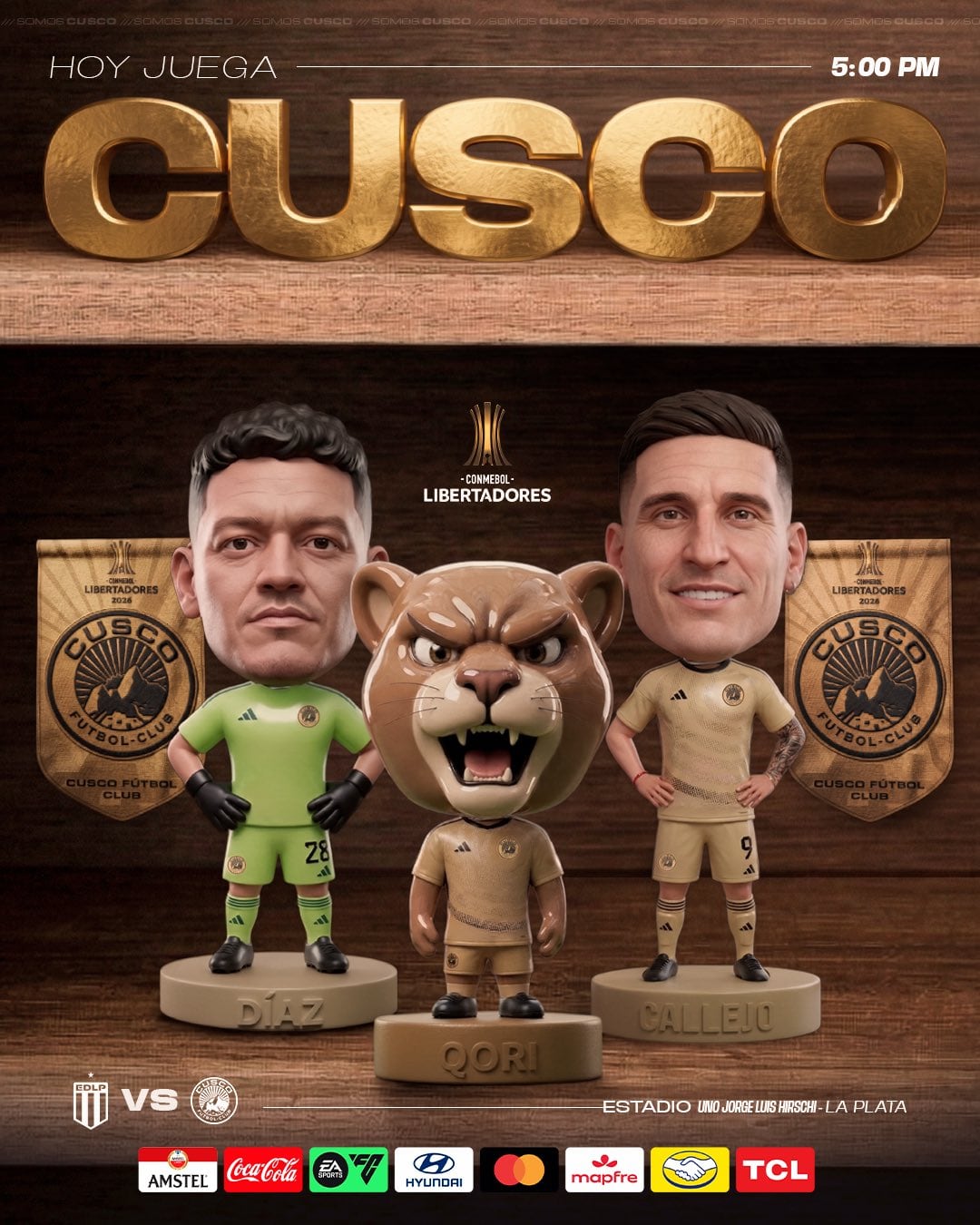 O Cusco FC enfrentará o Estudiantes na 2ª rodada da Copa Libertadores de 2026.