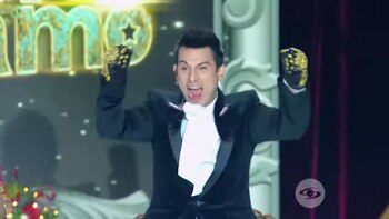 El cantante de música popular no pudo ocultar su emoción - crédito Caracol Televisión/Yo me llamo