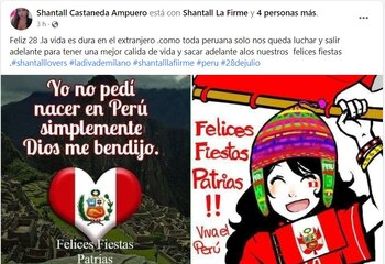 Shantall Castañeda comparte un saludo