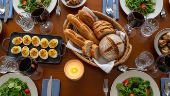 En la cena de Navidad