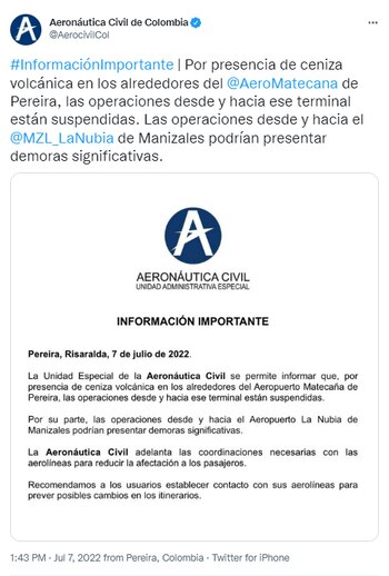 Por medio de este comunicado,