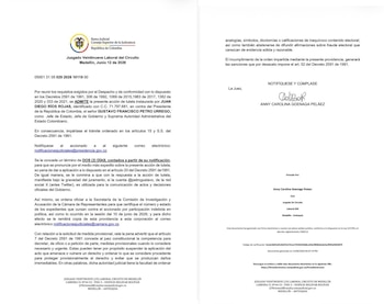 La autoridad judicial advirtió que el incumplimiento de la orden podrá dar lugar a sanciones por desacato, conforme a lo establecido en la normativa que regula las acciones de tutela en Colombia - crédito @GermanCalderonE/X
