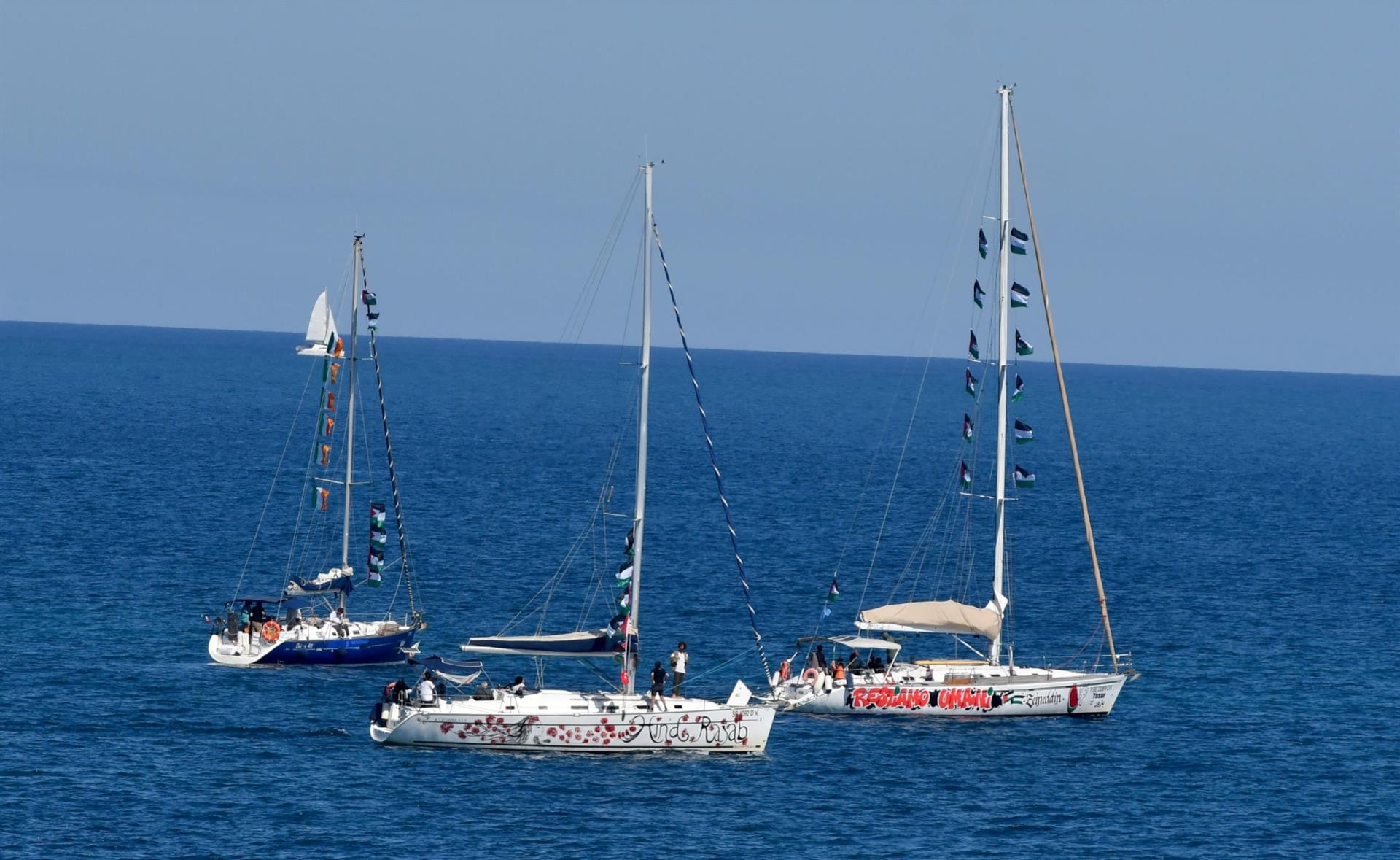La flotilla rumbo a Gaza (Europa Press)