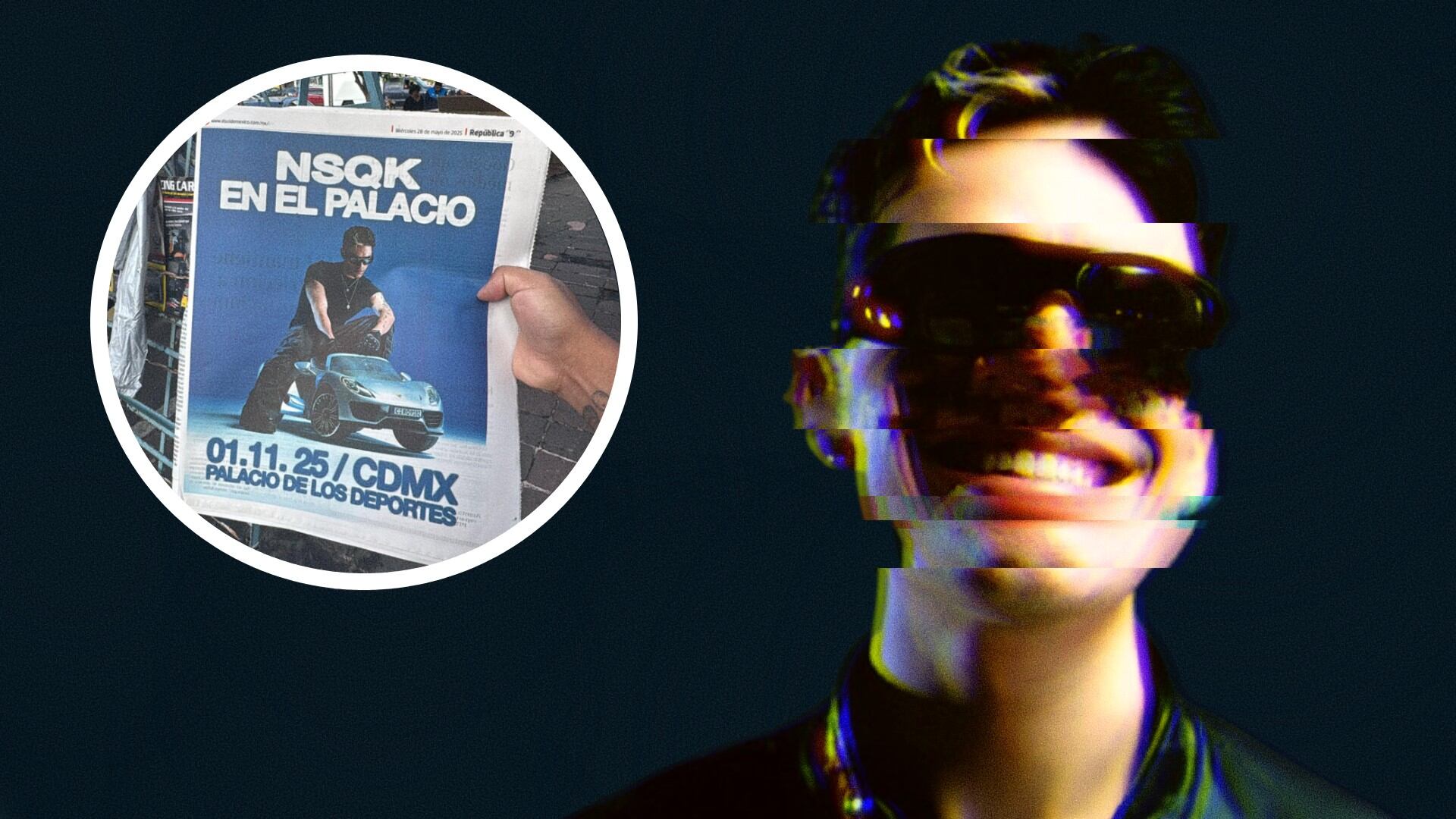 El anuncio del concierto de NSQK impactó en redes sociales gracias a su original estrategia con carteles distribuidos en puestos de periódicos (Ocesa / X)