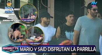Más polémica: así siguió la fiesta de Said Palao y Mario Irivarren tras el yate. Captura: Magaly TV La Firme.