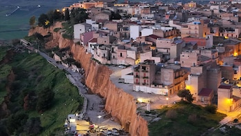 Un enorme deslizamiento de tierra