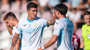 Alfonso Barco proporcionó el segundo gol del aplastante triunfo contra Vrbovec. - Crédito: Difusión