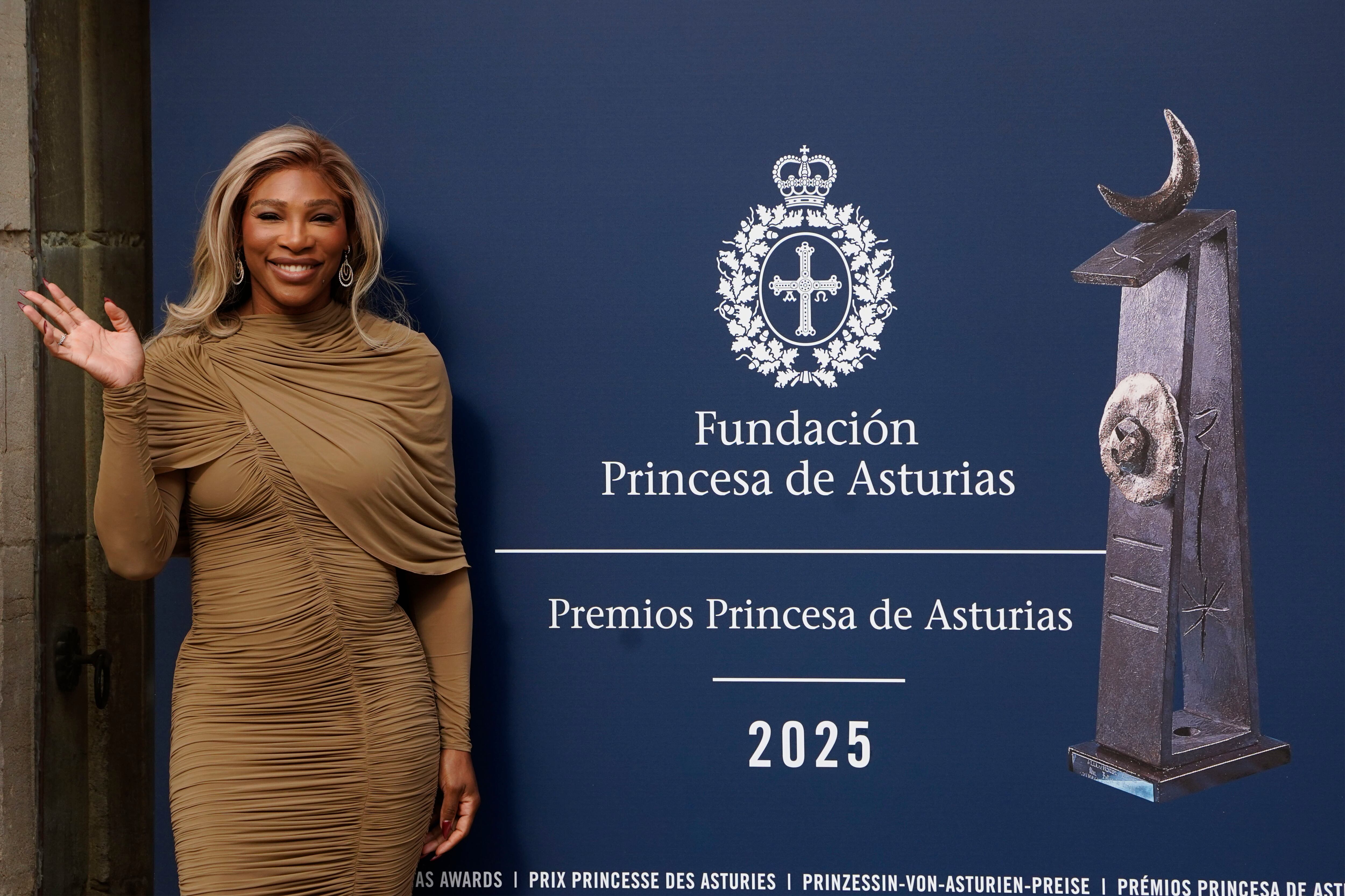 Serena Williams se quedó con el Premio Princesa de Asturias de los Deportes 2025 (Créditos: EFE/Paco Paredes)