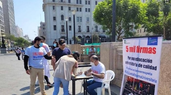 Recolección de firmas para presentar