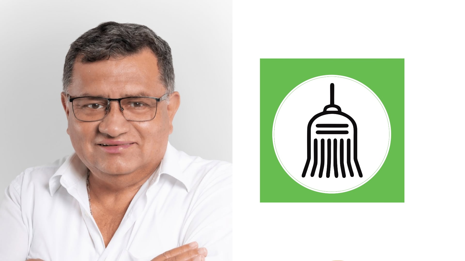 El abogado José Eleuterio Horna Saavedra postula a la alcaldía del distrito de Santa Anita por la agrupación Frente de la Esperanza. (Composición: Infobae Perú)