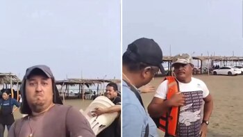 Comerciantes agreden a familia por