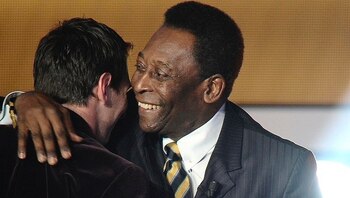 Lionel Messi y Pelé, juntos