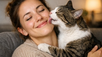 Los veterinarios lo confirman: si tu gato te lame es por que te considera parte de su manada