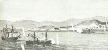 El bloqueo chileno al puerto