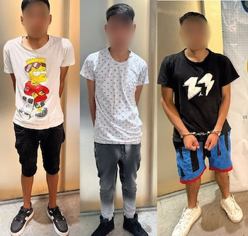 Tres de los detenidos